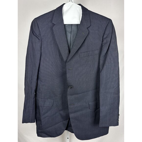 Botany' 500 Mens Navy Blue Classic Sports Business Notched Blazer Sz 39/Reg - Picture 1 of 5